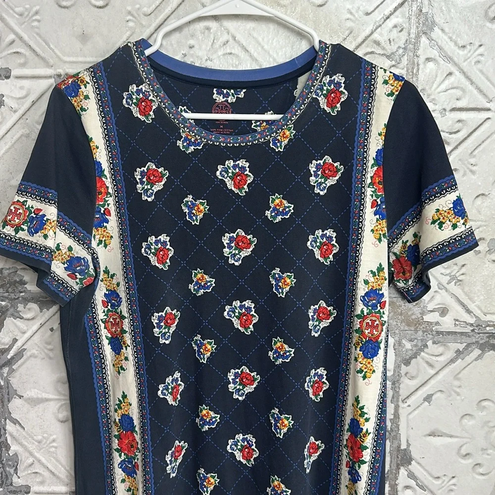 Tory Burch floral patterned Tshirt dress - Picture 8 of 9